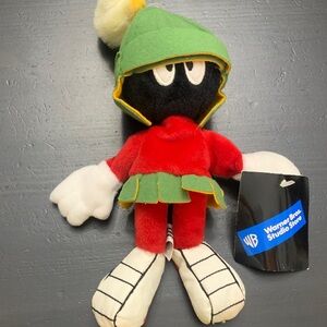 Warner Bros. Marvin the Martian Plush - Red, Green, and Black - vintage